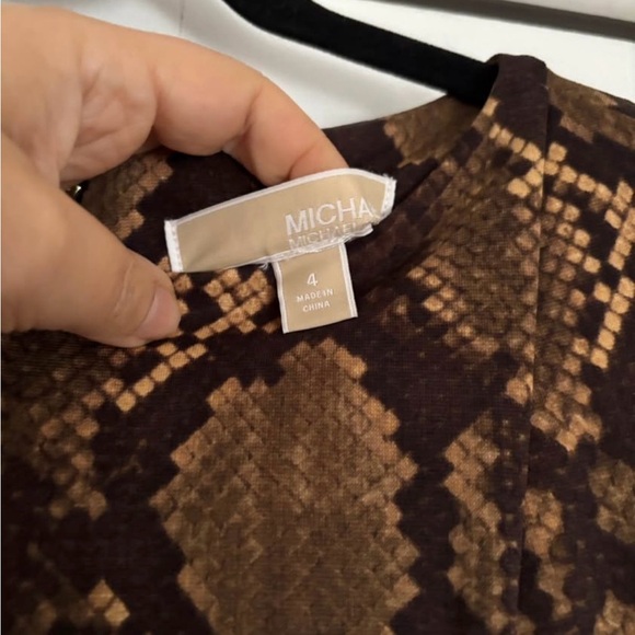 Michael Kors Brown Reptile Print Dress - Picture 4 of 5
